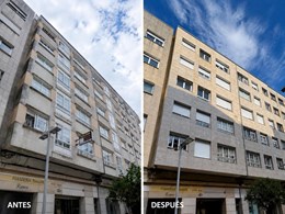 Fachada principal piedra