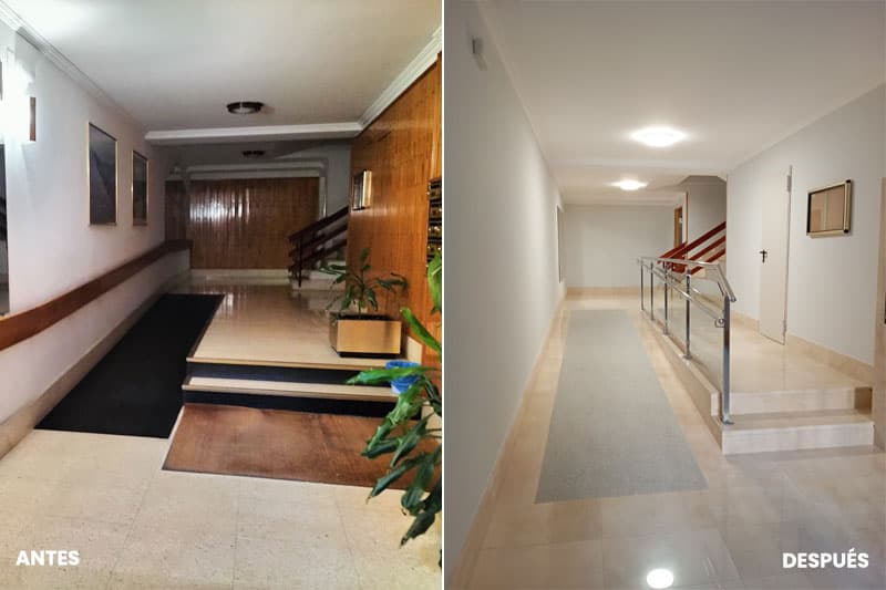 Fotos del antes y después