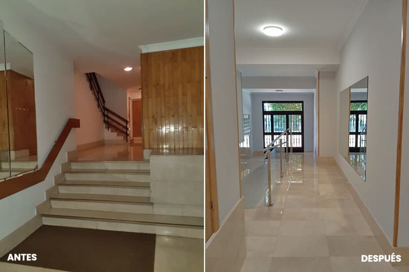 Fotos del antes y después