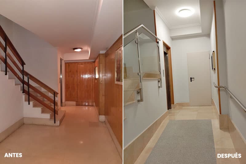 Fotos del antes y después